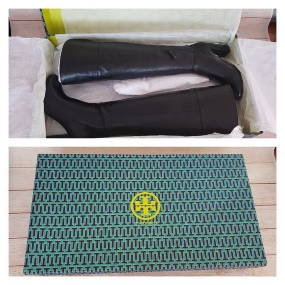 NIB Tory Burch Leather Bowie Over The Knee Boots - Picture 10 of 15